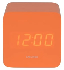 Karlsson 5982OR ceas LED de design cu alarmăportocaliu, 7 cm