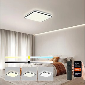 Brilagi - Plafonieră LED dimmabilă SMART/24W/230V 43x43 cm Wi-Fi Tuya + telecomandă