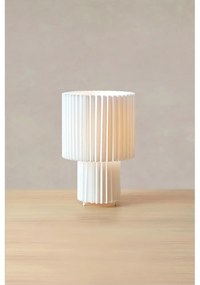 Veioză albă cu abajur textil (înălțime 32 cm) Catis – Markslöjd