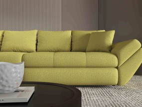 Canapea extensibilă dumonde cu ladă de depozitare si sezut confortabil din spuma high-density, Loana Enjoy Verde 300x100 cm