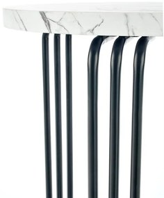 Masuta cafea Antica M marble alba – H41 cm