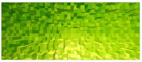 Tabloul cuburilor galbenverzui (120x50 cm)