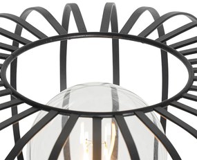 Lampa de podea de design neagră - Johanna