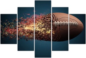 Tablou - Minge de ruggby în acțiune (150x105 cm)