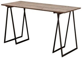 Masa de birou, din lemn reciclat, aspect vintage, Sutton