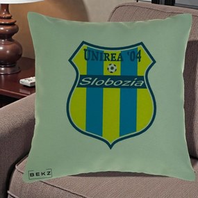 Perna Personalizata Unirea '04 Slobozia Fotbal, 40x40 cm, Verde, Husa Detasabila, Perna Inclusa, BEKZ®
