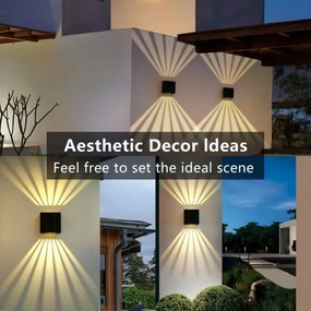 Aplică LED solară Brilagi BLOCK LED/2W/3,7V IP44