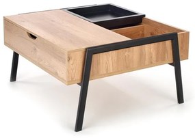 Masa de cafea Podium, lemn natural/negru