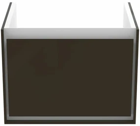 Dulap suspendat pentru lavoar maro inchis lemn Ideal Standard Connect Air Cube 53.5 cm