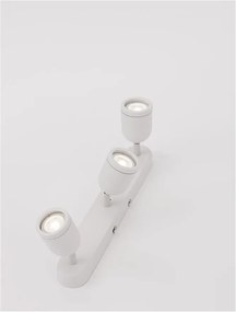 Plafoniera cu 3 Spoturi pentru baie cu protectie IP44 ORSON alba