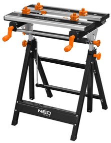 Masă de lucru reglabilă, aluminiu 60 x 58 x 77-107 cm 44-700