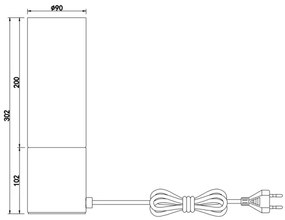 Globo 21000N - Lampă de masă ANNIKA 1xE27/25W/230V