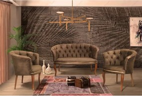 Set canapea Milano Relax Homs textil maro