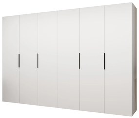 Dulap de haine 300 cm Mirabella 1 (alb + Negru). 1126382