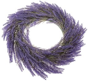 Ghirlanda artificială Lavandă, diametru 65 cm