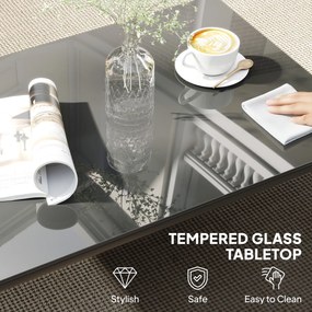 Outsunny Set Mobilier Gradina cu Canapea 3 Locuri, Scaun Adjustable, Set Canapele Exterior cu Masa Laterală și Perne, Aluminiu Gri | Aosom Romania