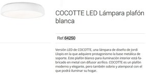 Plafoniera design modern Cocotte-S alba 43cm 64250
