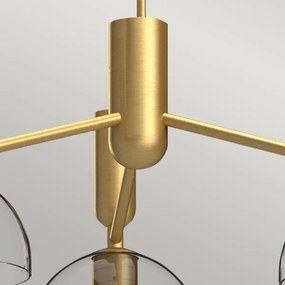 Lustră pe tijă Alora Mood ALM-JUDE3-GD-CL JUDE 3xE27/60W/230V alamă