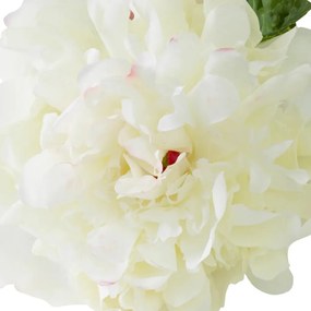 Buchet artificial LUX din 48 de bujori albi, Peonies