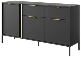 Comodă Lyran 3D2S (antracit + Auriu). 1071354