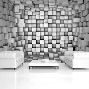 Fototapet - 3D pătrate (254x184 cm)