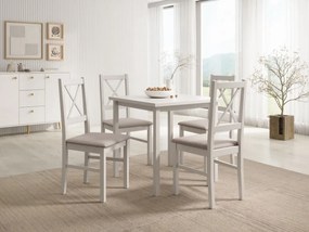 Scaun tapitat, din lemn, Milo X, ADRK Furniture (Culoare: Sonoma / Opium 20)