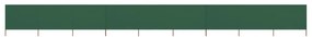 vidaXL Paravan anti-vânt cu 9 panouri, verde, 1200 x 80 cm, textil