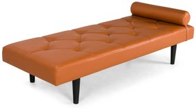 Pat de zi Diana, Maro coniac, 185x40x75 cm