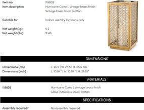 Suport lumanare design LUX Cairo L