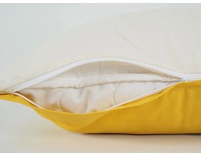 B.E.S. Petrovice Lenjerie de pat din bumbac Double face muștar/cafea