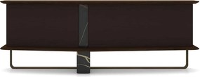 Bufet lemn masiv Maura Negru, 230 × 83 × 58 cm