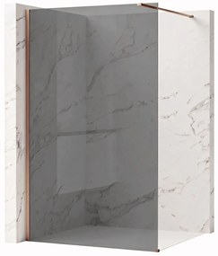 Paravan de dus Rea Flexi Grey / Brush Copper 130