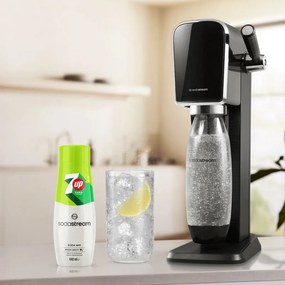 Sirop concentrat SodaStream 7 Up Diet, 440 ml, până la 9 l, fără alergeni și OMG, alb/verde