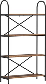 vidaXL Raft pentru cărți Lemn vechi 80 x 30 x 146 cm Lemn compozit