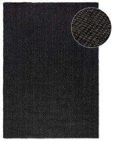 Covor negru din iută 80x150 cm Bouclé – Hanse Home