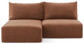 Colțar cărămiziu extensibil/cu spațiu de depozitare (cu colț pe partea stângă) Kalena – Makamii