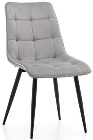 JAKS SCAUN DE SUFRAGERIE CHIC VELVET GRI DESCHIS