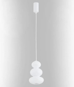 Lustra suspendata din Sticla, Alb, ORLANDO