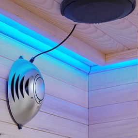 Infračervená sauna Kiruna130 s duálnou technológiou a drevom Hemlock