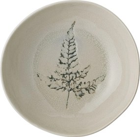 Farfurie adâncă din ceramică cu motiv floral aplicat manual, D21×H6 cm, 1000 ml, „Bea"