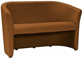Canapea TM-2 piele ecologica maro deschis/wenge EK4