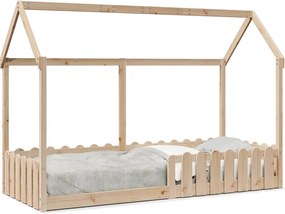vidaXL Cadru pat tip casă pentru copii, 80x200 cm, lemn masiv de pin