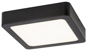 Plafoniera LED design modern Shaun negru 22x22cm