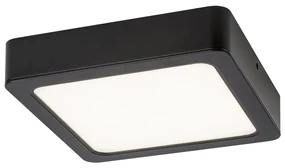 Plafoniera LED design modern Shaun negru 22x22cm
