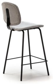 Scaune de bar gri-deschis 2 buc. (înălțime șezut 66 cm) Arus – Marckeric