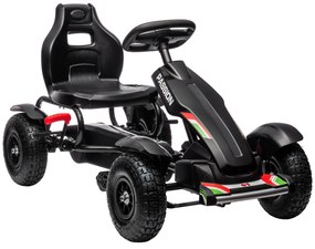 HOMCOM Kart Pedale Reglabil 5-12 Ani | Aosom Romania