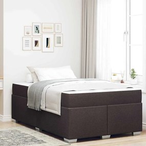 vidaXL Cadru de pat Altele Maro închis 120 x 190 cm țesătură
