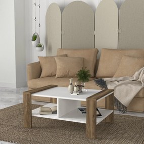 Măsuță de cafea Erica White Walnut