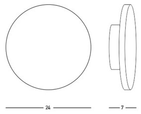 Aplica  23234 Zambelis LED, Gri, Grecia