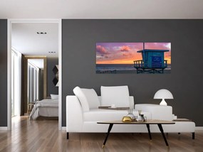 Tablou de pe plaja Santa Monica (120x50 cm)